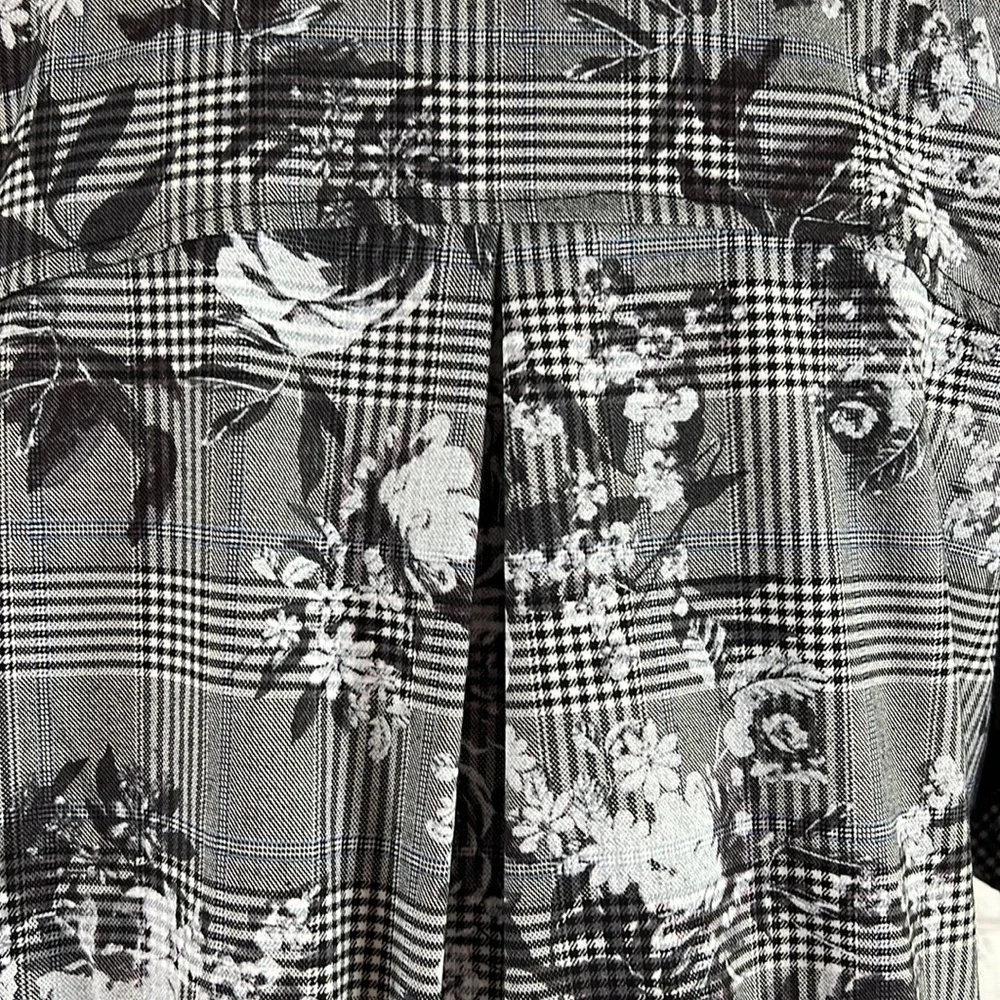 Rachel Roy Baldwin Floral Check Bomber Jacket Size Large - Picture 10 of 16